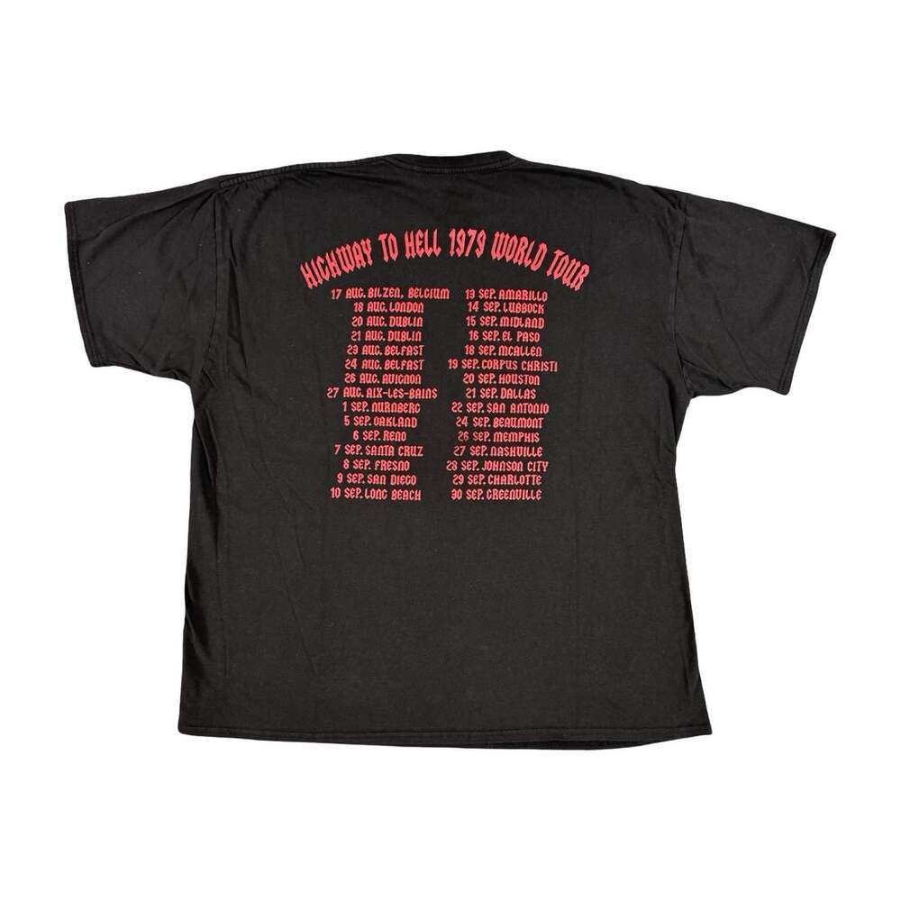 AC/DC Highway To He’ll 1979 World Tour Short Sleeve Tshirt Size Large - Picture 2 of 6